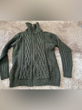 Original Aran co full zip cardigan